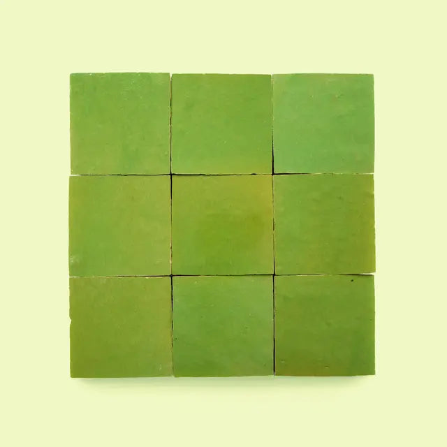 Custom Made Gray Zellige Backsplash 4" x 4" (Per Sqft) Customized Colors Available