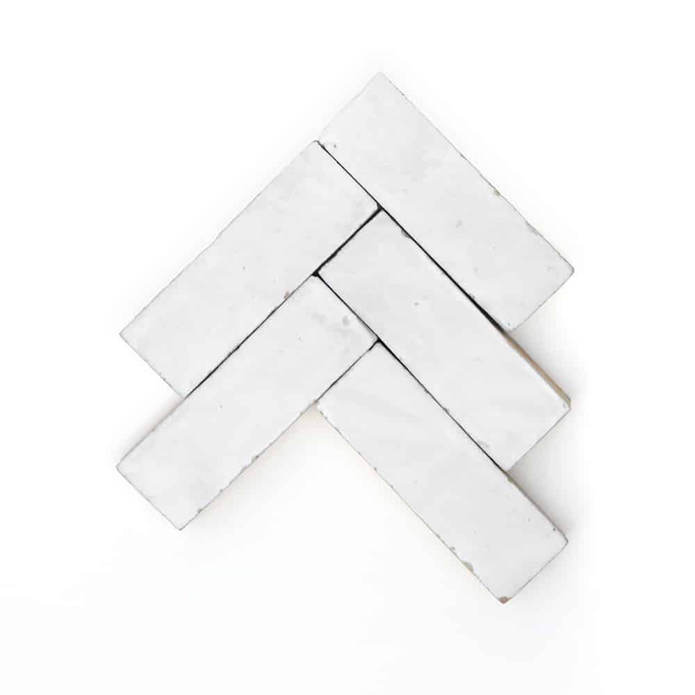 Custom Made Off White Zellige Backsplash 5" x 2" (Per Sqft)